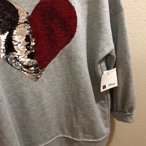 Sequin flip Mickey pullover
